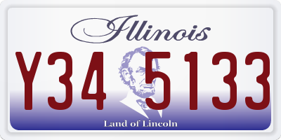 IL license plate Y345133