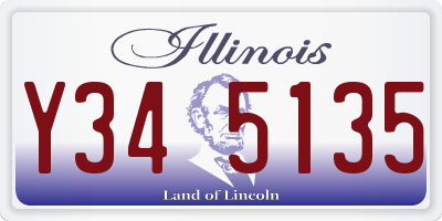 IL license plate Y345135
