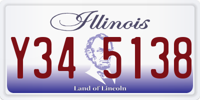IL license plate Y345138