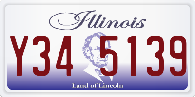 IL license plate Y345139