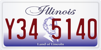 IL license plate Y345140