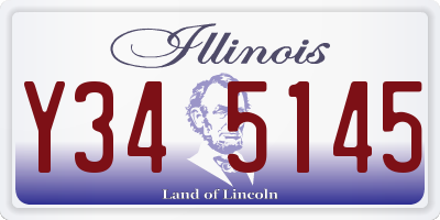 IL license plate Y345145