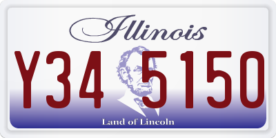 IL license plate Y345150