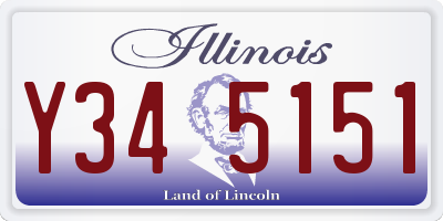 IL license plate Y345151