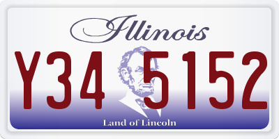 IL license plate Y345152