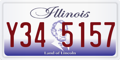 IL license plate Y345157