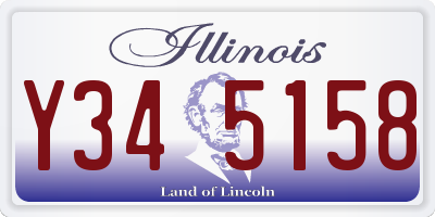 IL license plate Y345158