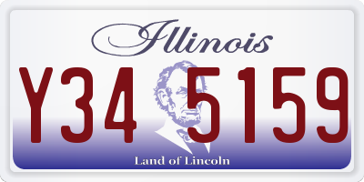 IL license plate Y345159