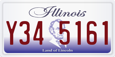 IL license plate Y345161