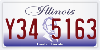 IL license plate Y345163