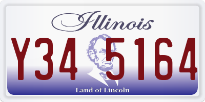 IL license plate Y345164