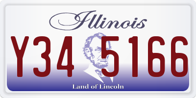 IL license plate Y345166