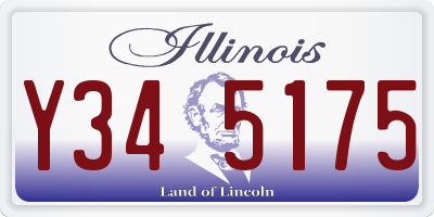 IL license plate Y345175