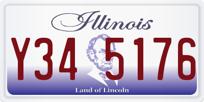 IL license plate Y345176