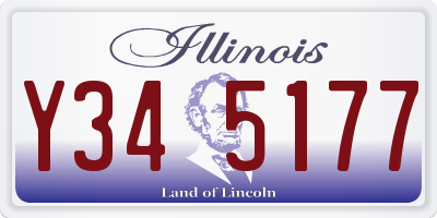IL license plate Y345177
