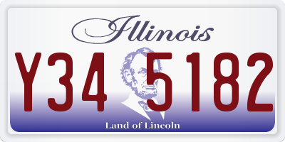 IL license plate Y345182