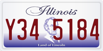IL license plate Y345184