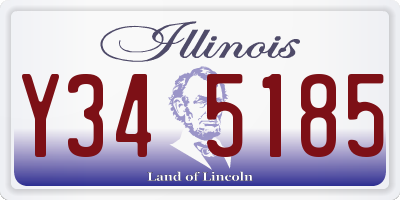IL license plate Y345185
