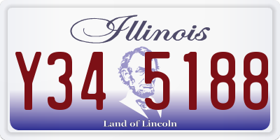 IL license plate Y345188