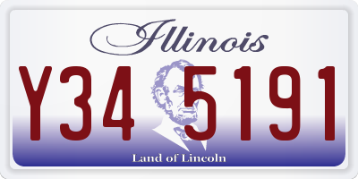 IL license plate Y345191