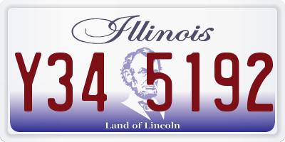 IL license plate Y345192