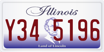 IL license plate Y345196