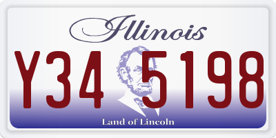 IL license plate Y345198