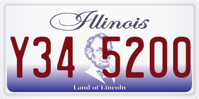 IL license plate Y345200