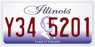 IL license plate Y345201