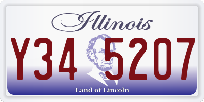 IL license plate Y345207