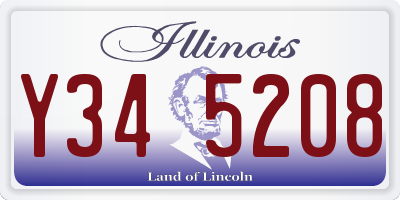 IL license plate Y345208
