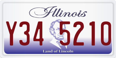 IL license plate Y345210