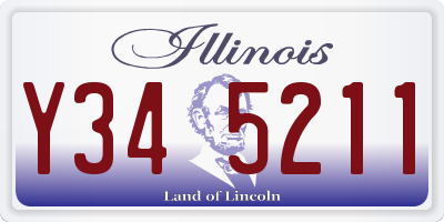 IL license plate Y345211