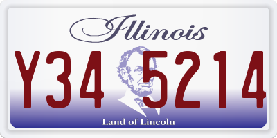 IL license plate Y345214