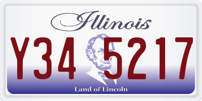 IL license plate Y345217