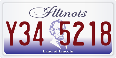 IL license plate Y345218