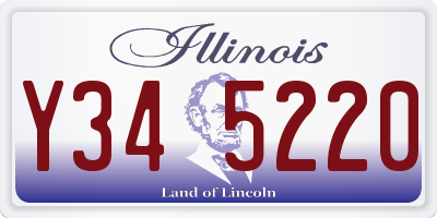 IL license plate Y345220
