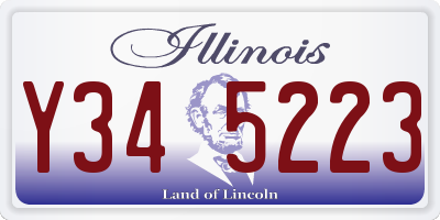 IL license plate Y345223