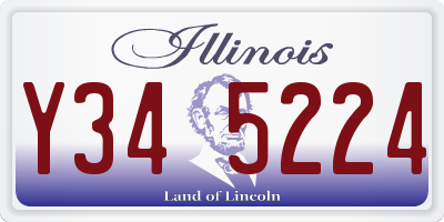 IL license plate Y345224