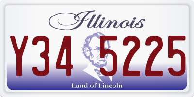 IL license plate Y345225
