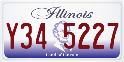 IL license plate Y345227