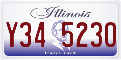 IL license plate Y345230
