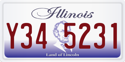 IL license plate Y345231