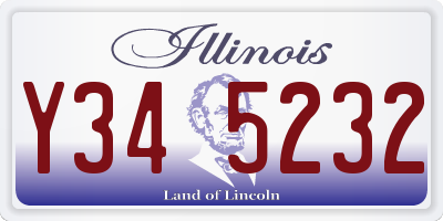 IL license plate Y345232