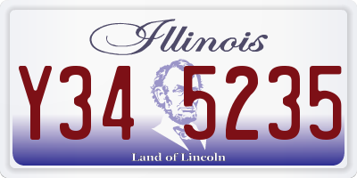 IL license plate Y345235