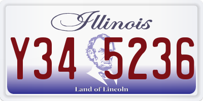 IL license plate Y345236