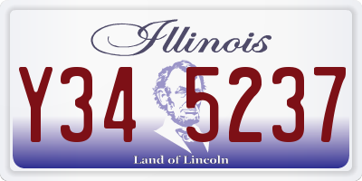 IL license plate Y345237