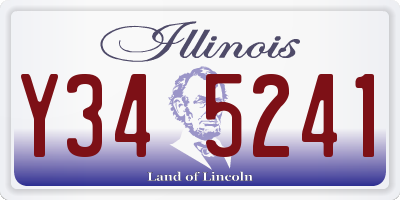 IL license plate Y345241