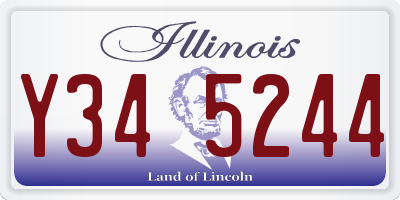 IL license plate Y345244