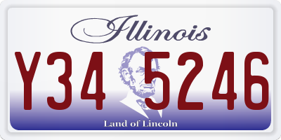 IL license plate Y345246